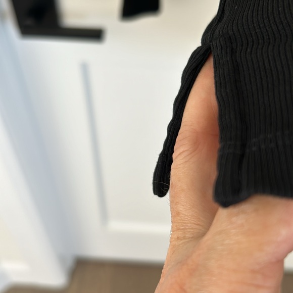 Lauren Ralph Lauren black long sleeved ribbed t-shirt - Picture 5 of 6